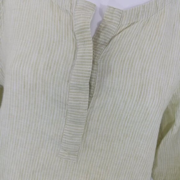 J Jill Love Linen Striped Blouse Size S Lagenlook - Picture 5 of 8